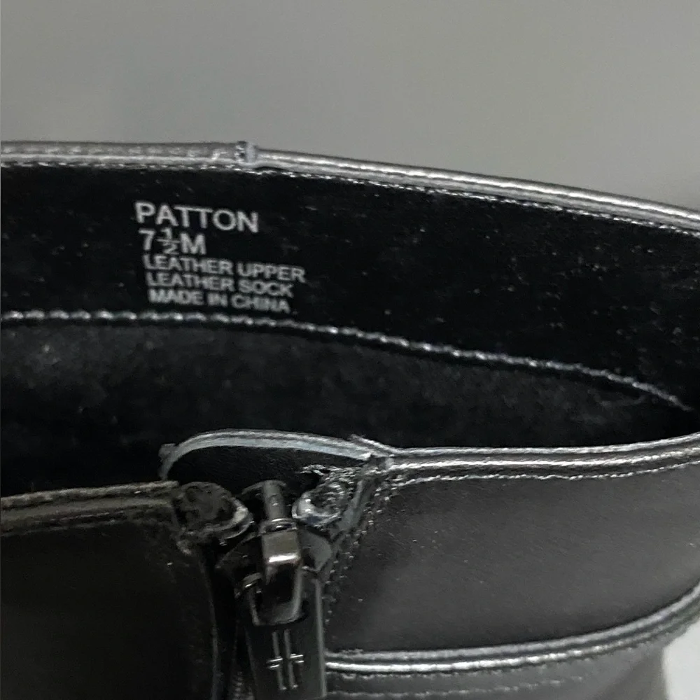 Liverpool Los Angeles Black Leather Ankle Boots - Picture 7 of 7